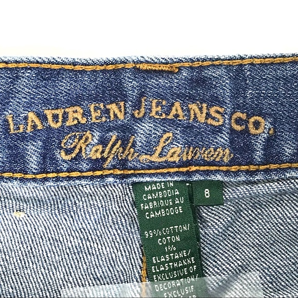 Lauren Jean Co Straight Leg Jean Size 8 Women Blue - Picture 6 of 8